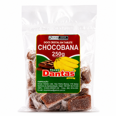 Doce Cristal em Tablete - Chocobana – 16x250g
